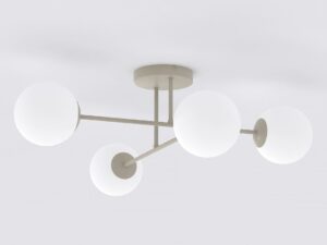 Plafondlamp Caalve Beige Ø14 cm