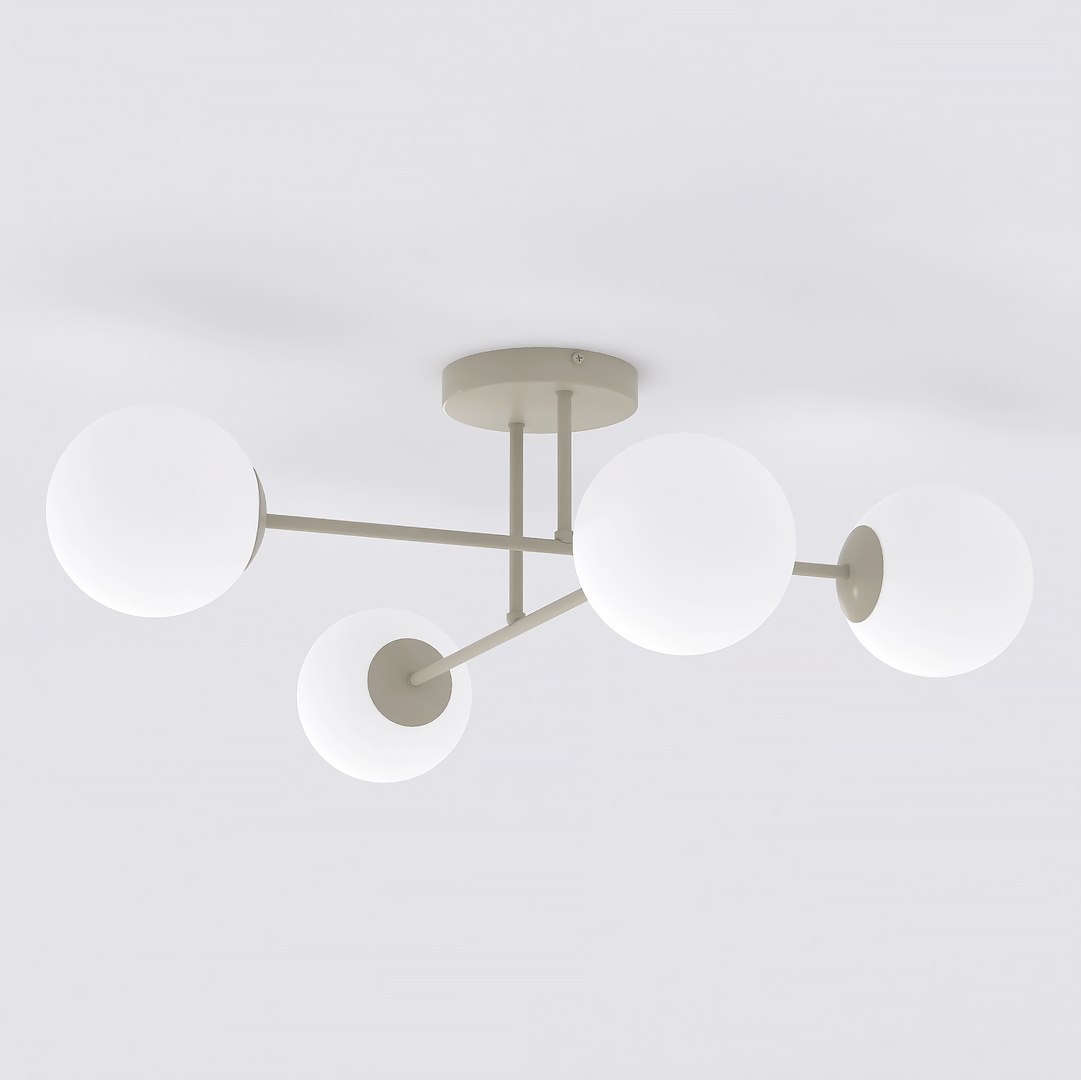 Plafondlamp Caalve Beige Ø14 cm