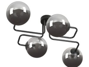 Plafondlamp Hirum Zwart Ø14 cm