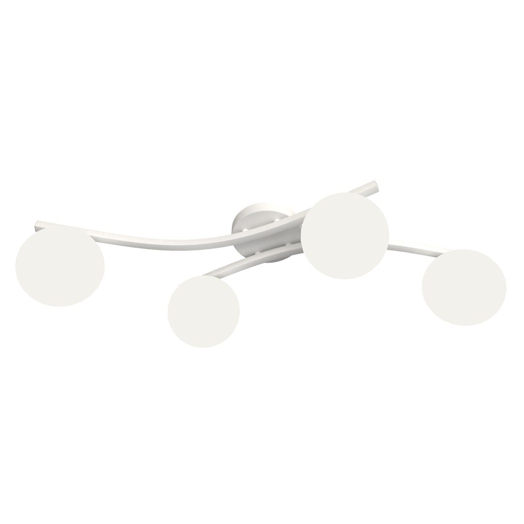 Plafondlamp Greevio Wit Ø15 cm