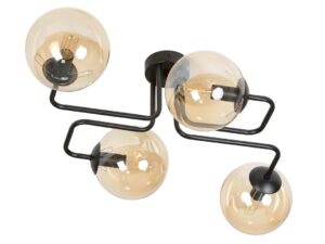 Plafondlamp Brauldil Zwart Ø14 cm