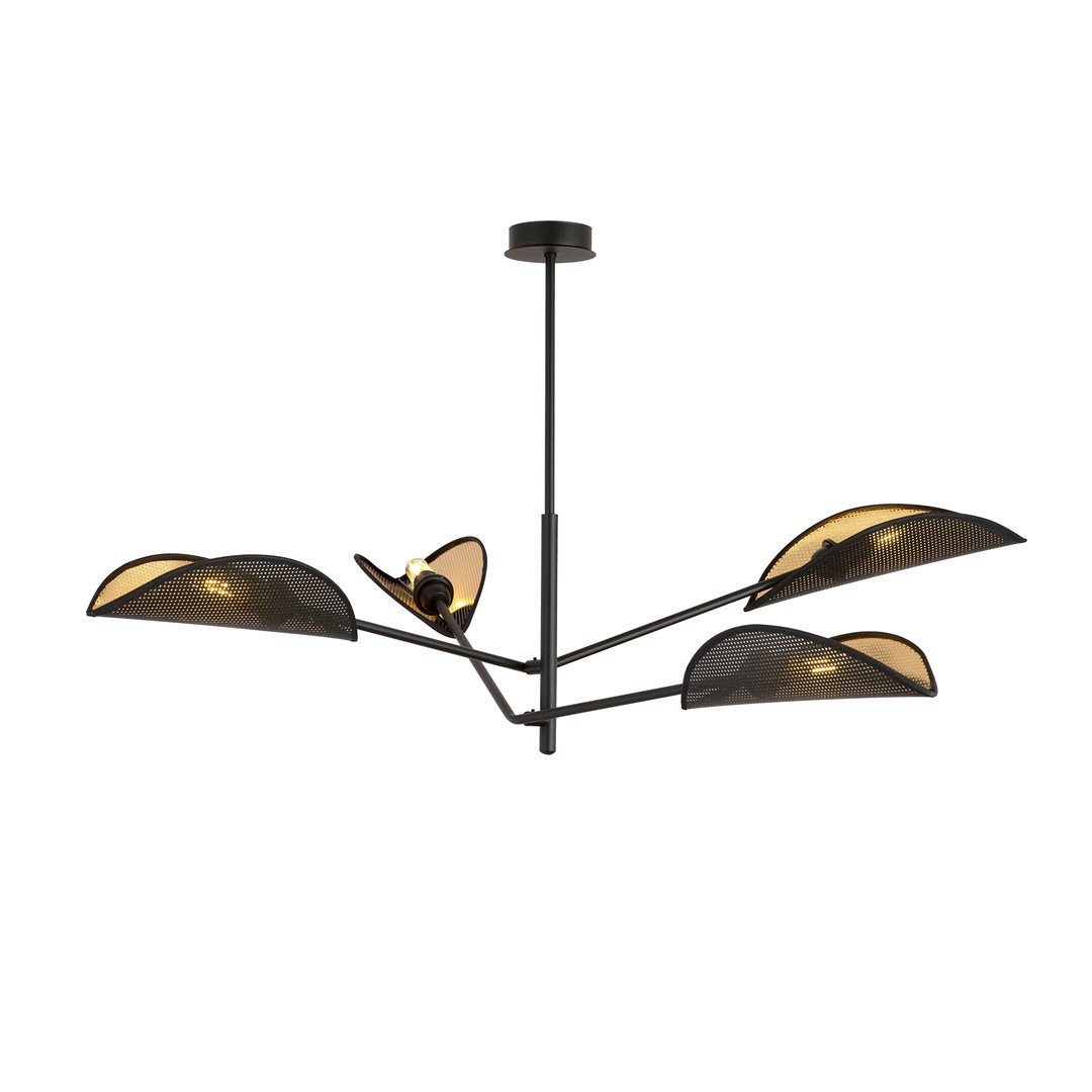 Plafondlamp Vurres Zwart Ø12 cm