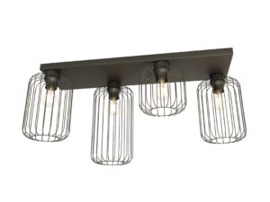 Plafondlamp Zauntek Zwart Ø16 cm