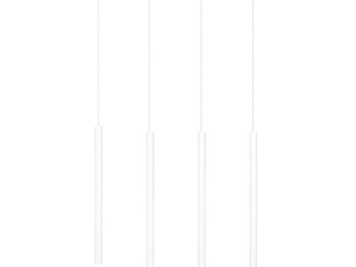 Hanglamp Moorrura Wit, minimalistische witte staaflamp met vier verstelbare pendels in strak design