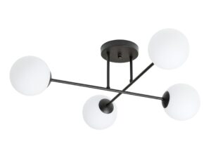 Plafondlamp Liendia Zwart Ø14 cm
