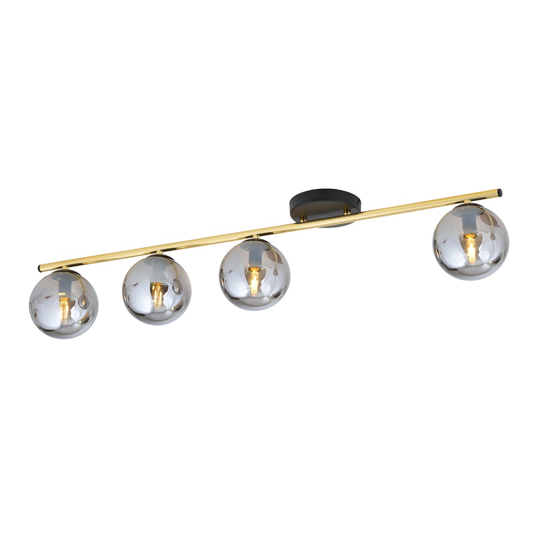 Plafondlamp Saarrura Zwart Ø14 cm