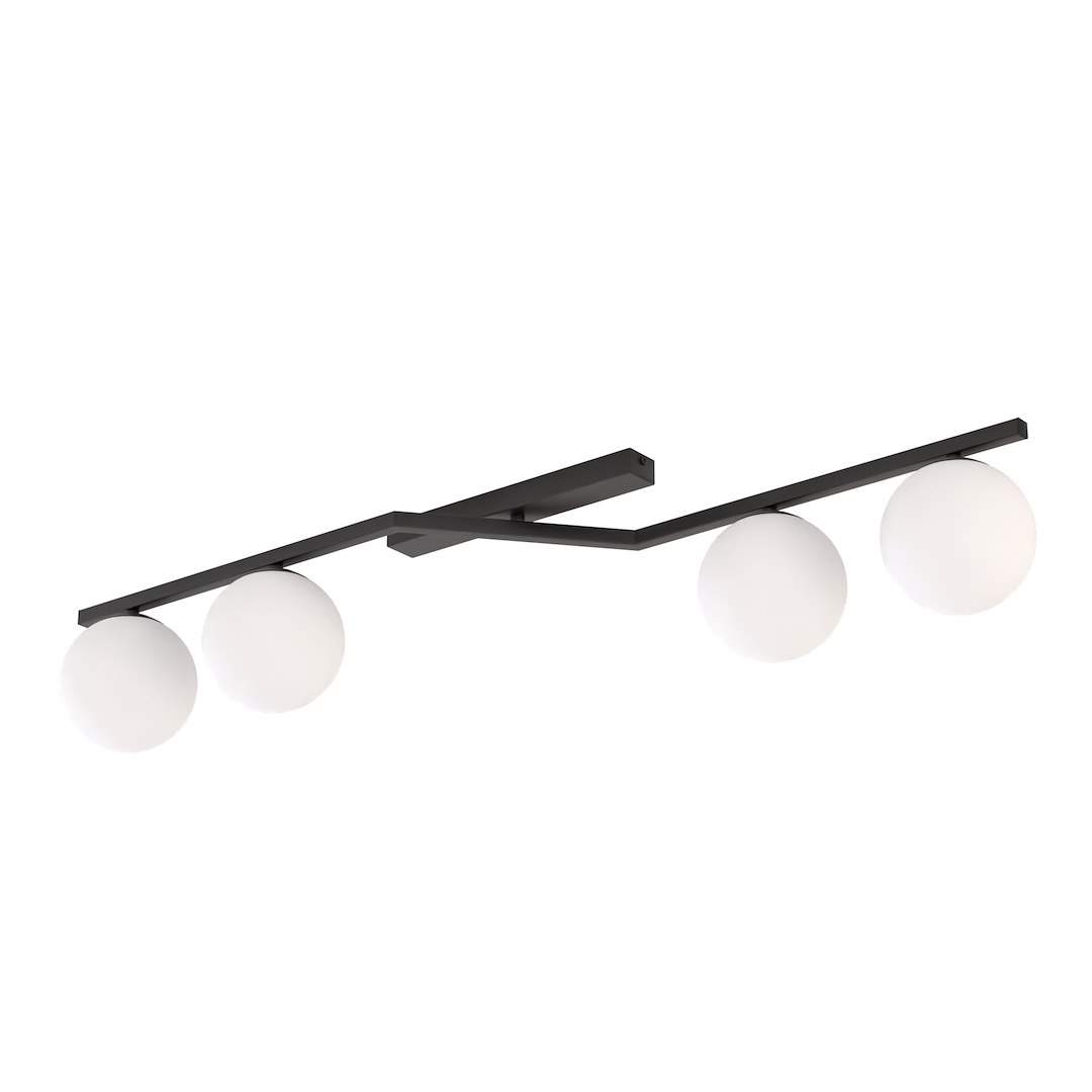 Plafondlamp Reevonte Zwart Ø14 cm