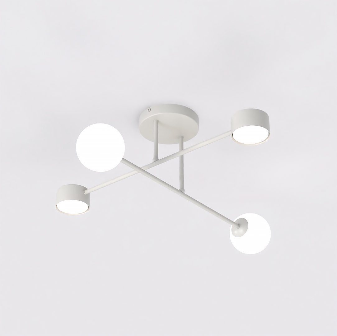 Plafondlamp Piedio Wit Ø10 cm