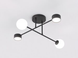 Plafondlamp Skurdy Zwart Ø10 cm