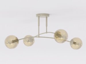 Plafondlamp Praskena Beige Ø14 cm