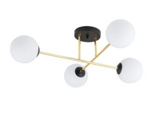 Plafondlamp Broskal Zwart Ø14 cm