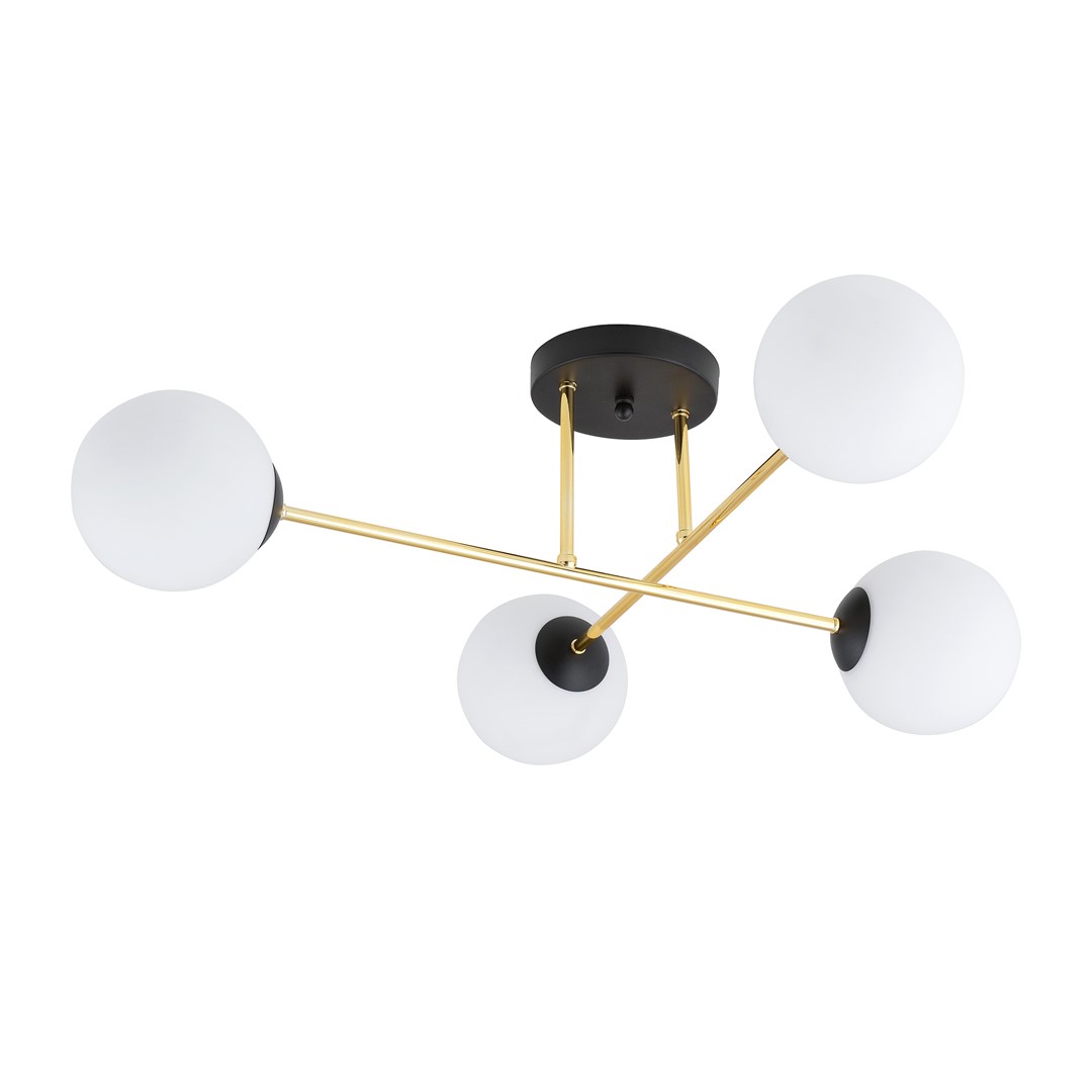 Plafondlamp Broskal Zwart Ø14 cm