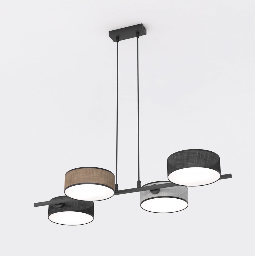 Hanglamp Seistes Zwart Ø20 cm - Afbeelding 2