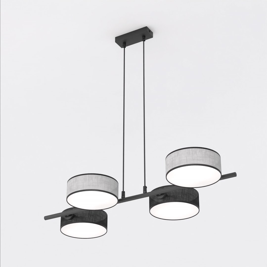 Hanglamp Mibund Zwart Ø20 cm - Afbeelding 2