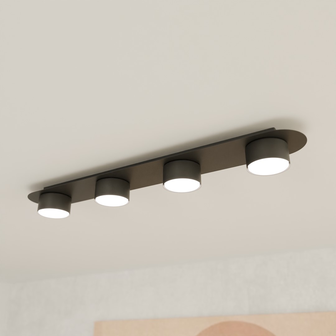Plafondlamp Veernik Zwart - Afbeelding 2