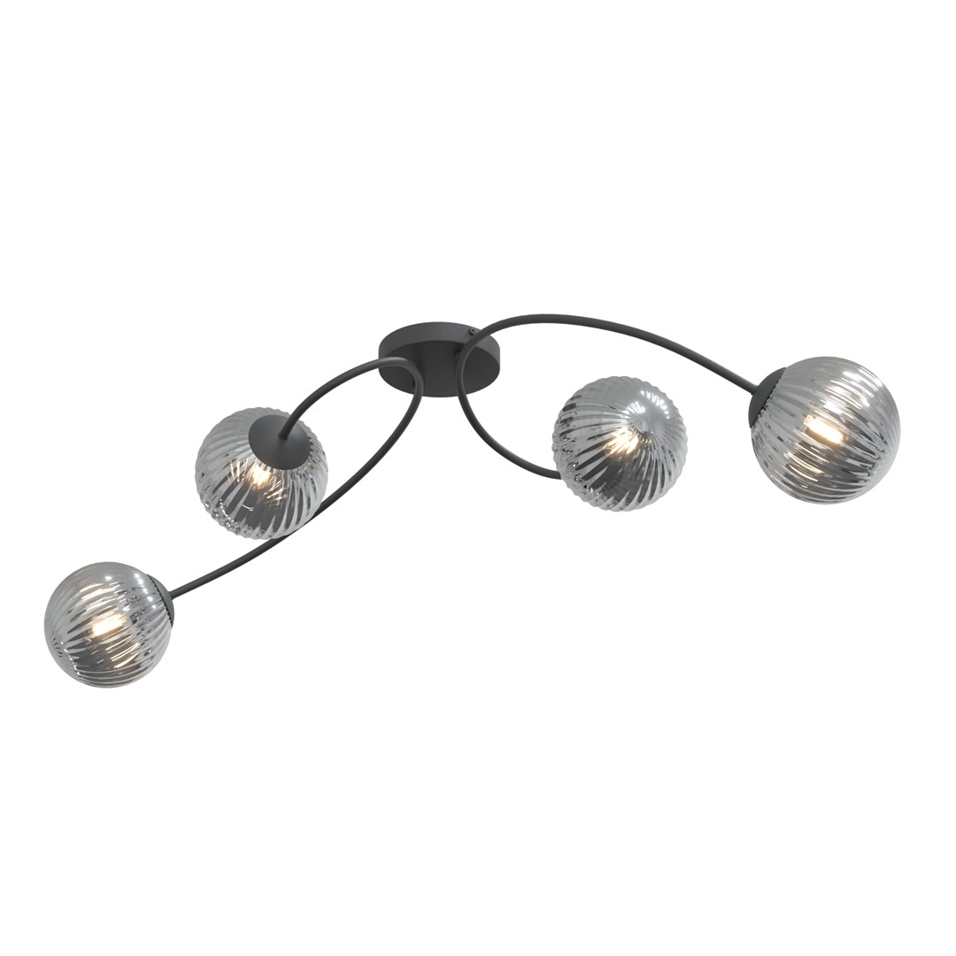 Plafondlamp Baarnil Zwart Ø15 cm - Afbeelding 2