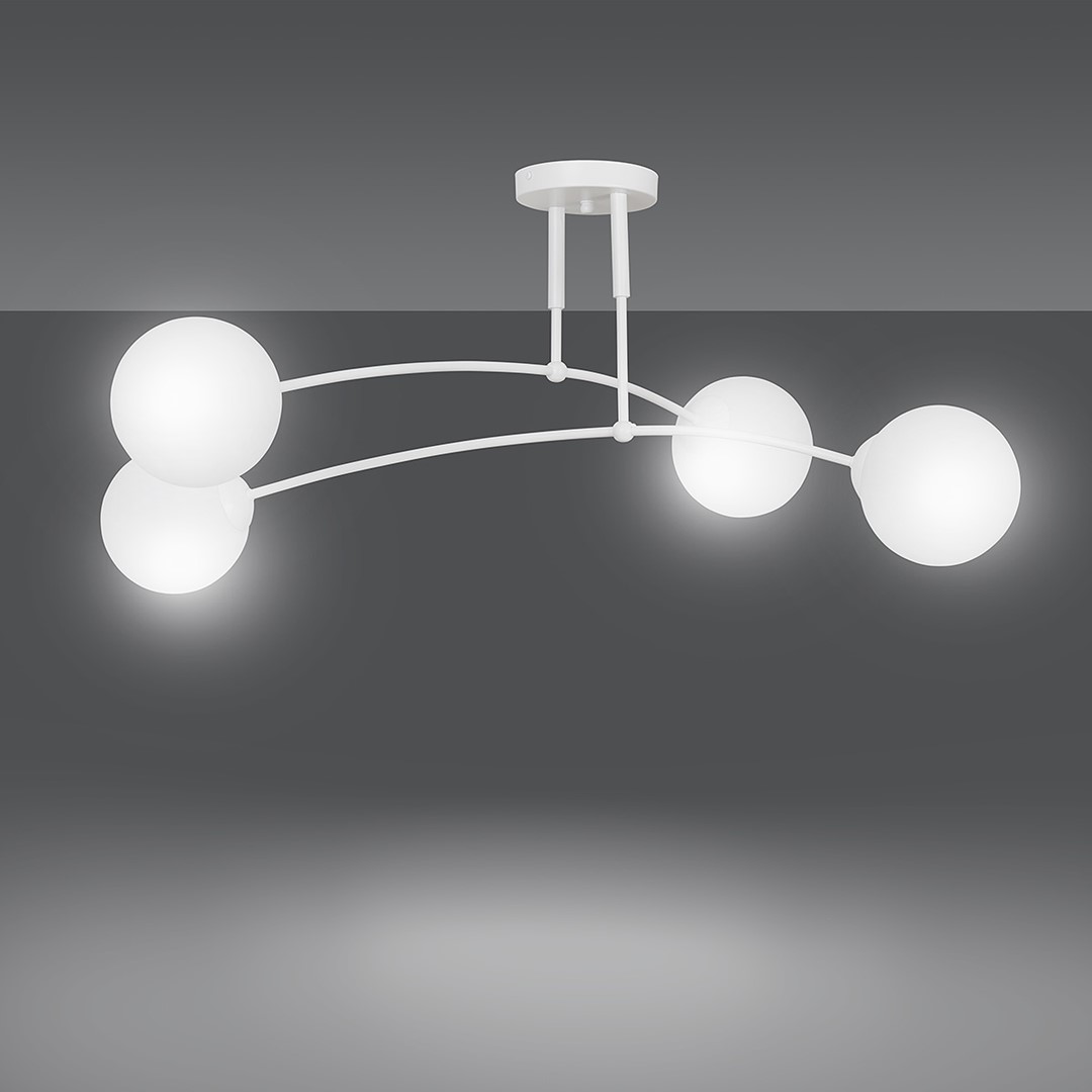Plafondlamp Briessol Wit Ø15 cm - Afbeelding 2