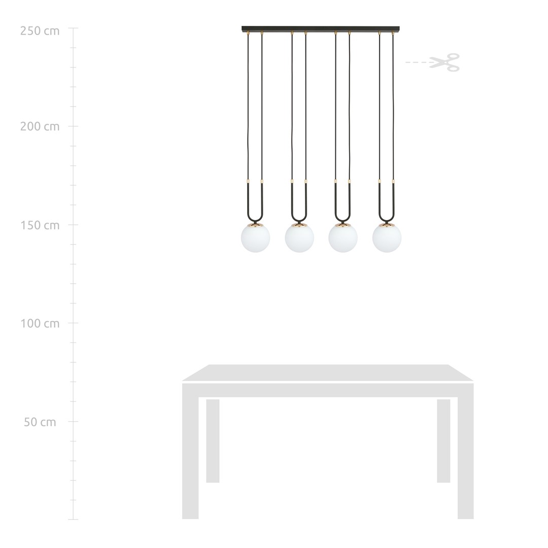 Hanglamp Celdine Zwart Ø15 cm - Afbeelding 2