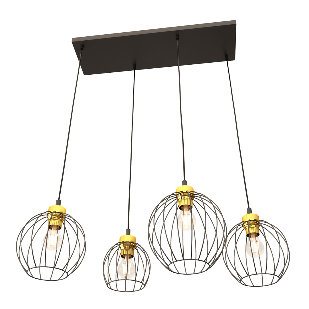 Hanglamp Stoolel Zwart Ø24 cm - Afbeelding 2