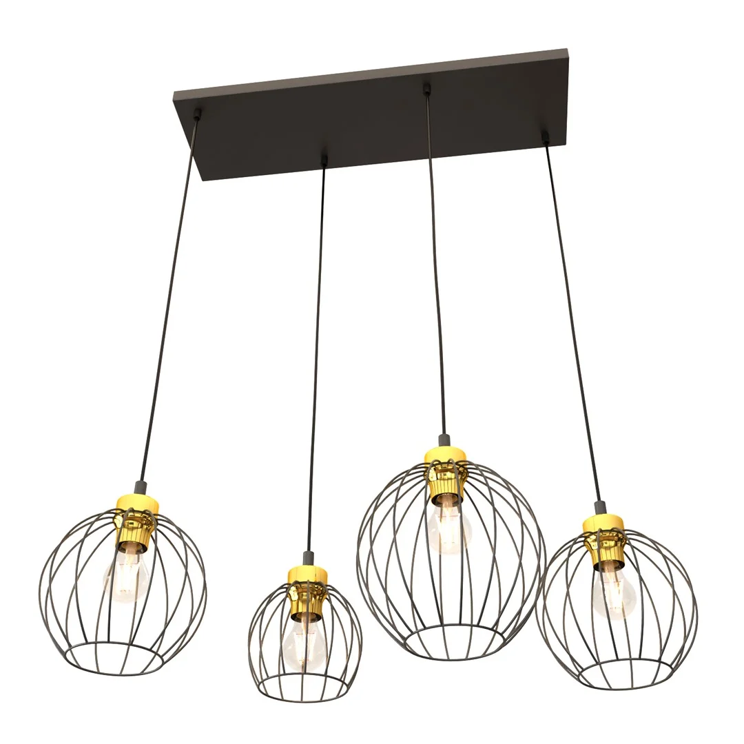Hanglamp Stoolel Zwart Ø24 cm - Afbeelding 2