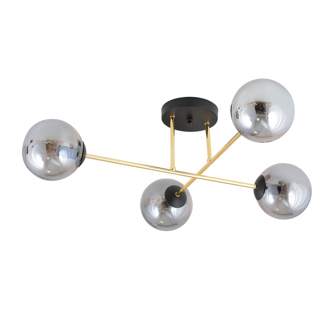 Plafondlamp Trinsak Zwart Ø14 cm - Afbeelding 2