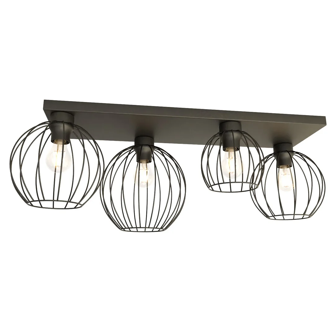 Plafondlamp Halden Zwart Ø24 cm - Afbeelding 2