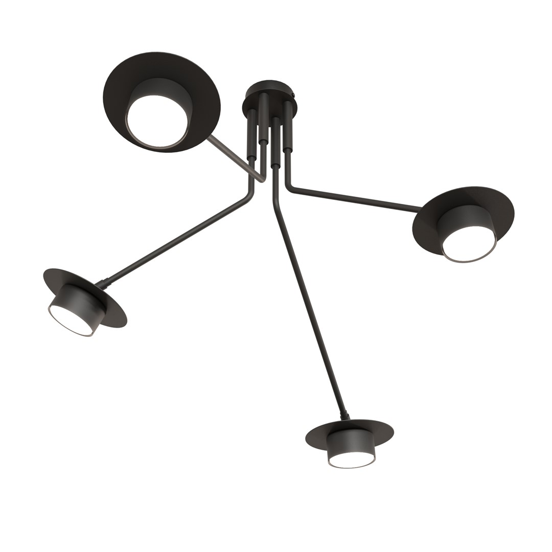 Plafondlamp Jeilaro Zwart - Afbeelding 2