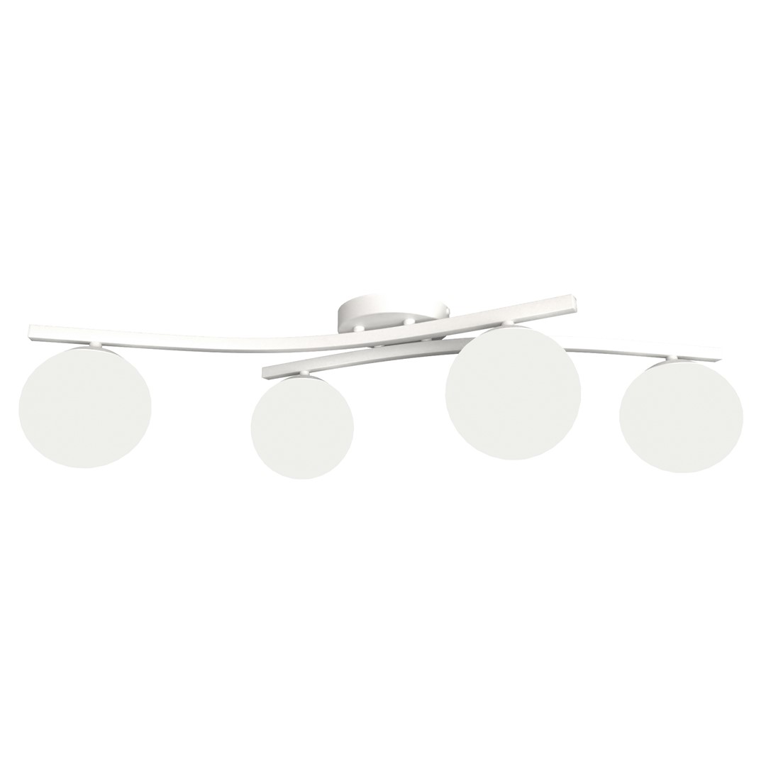 Plafondlamp Greevio Wit Ø15 cm - Afbeelding 2