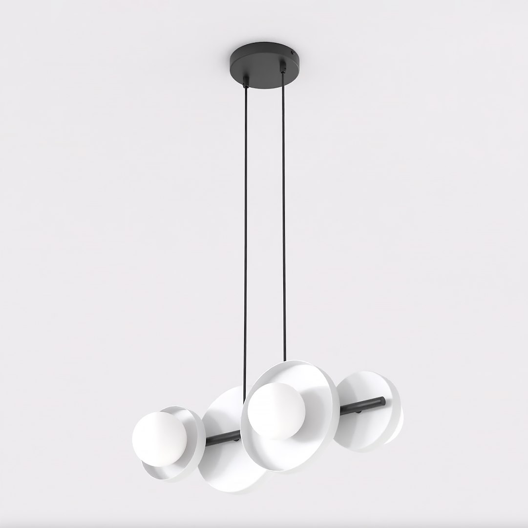 Hanglamp Slonda Wit Ø10 cm - Afbeelding 2