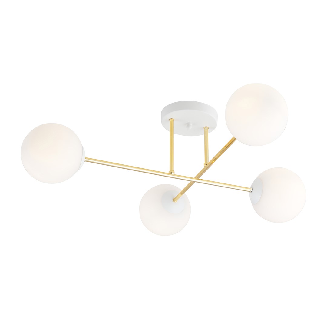 Plafondlamp Flaannun Wit Ø14 cm - Afbeelding 2