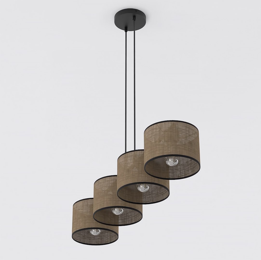 Hanglamp Jistone Bruin Ø20 cm - Afbeelding 2