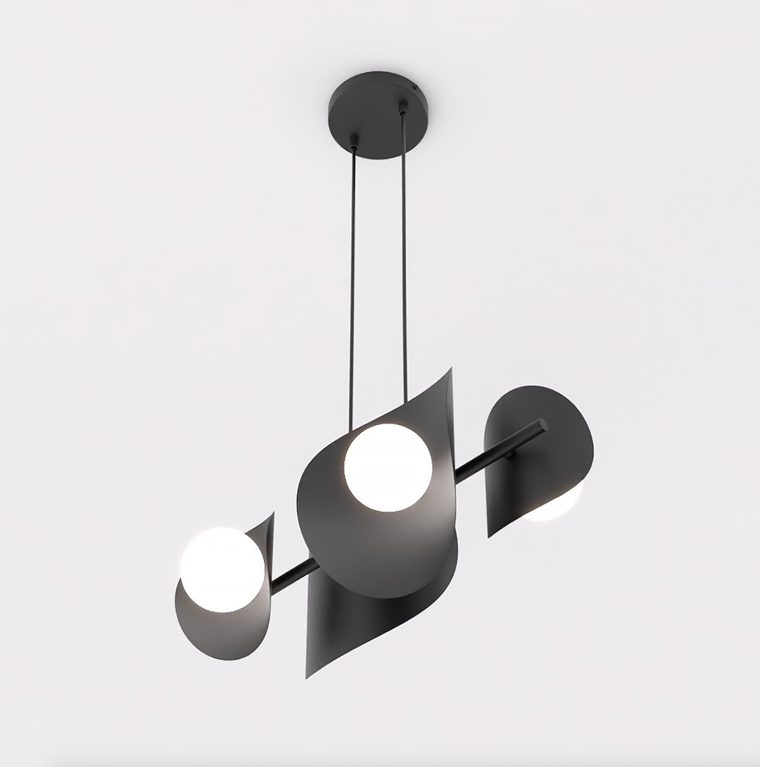 Hanglamp Govang Zwart Ø10 cm - Afbeelding 2