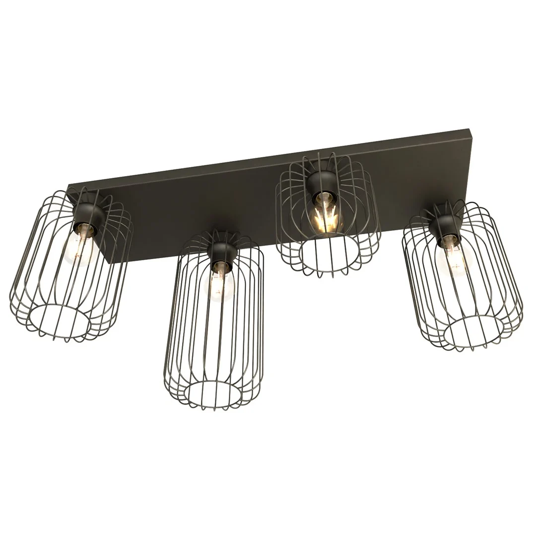 Plafondlamp Zauntek Zwart Ø16 cm - Afbeelding 2