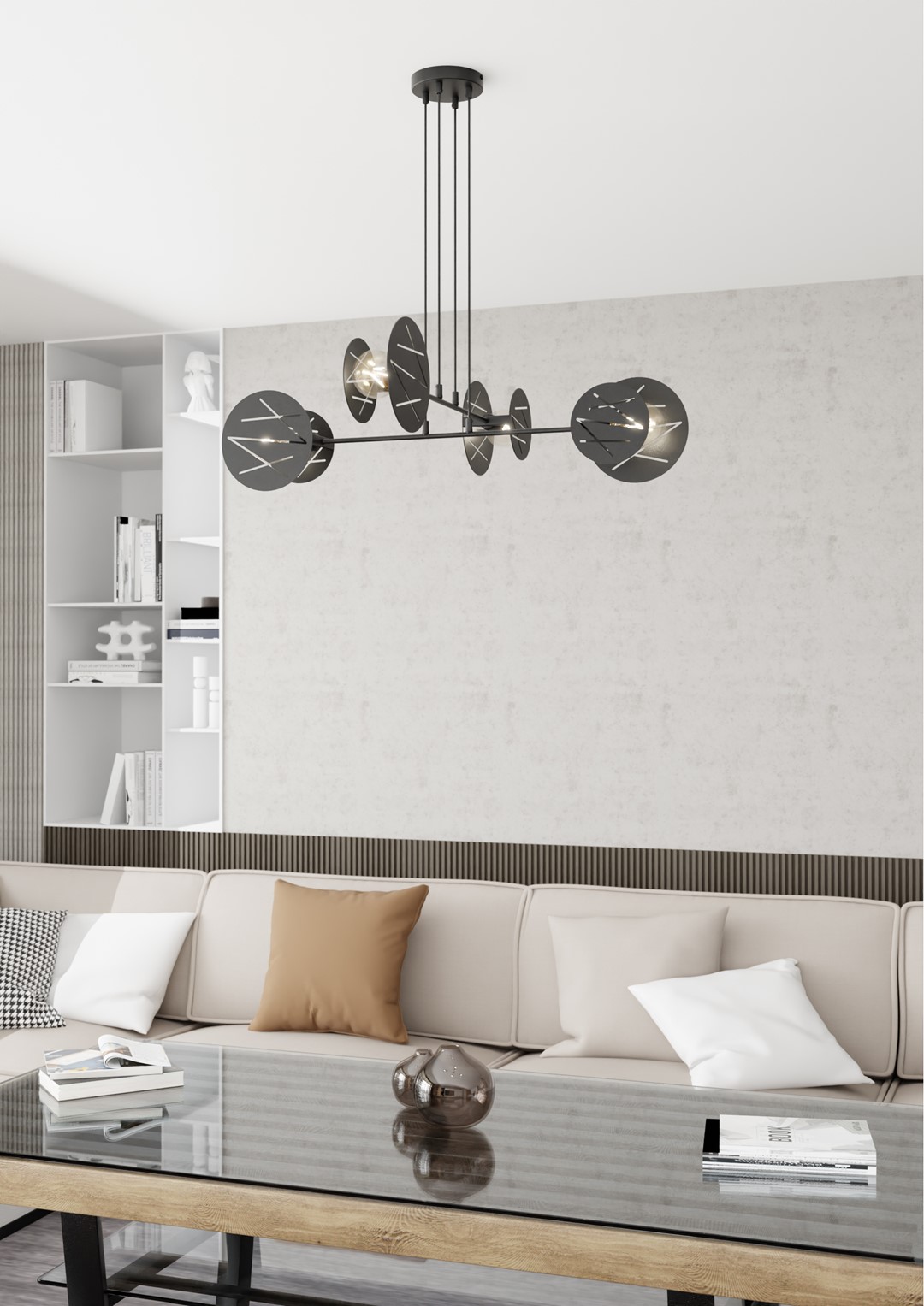 Hanglamp Goostel Zwart Ø20 cm - Afbeelding 2