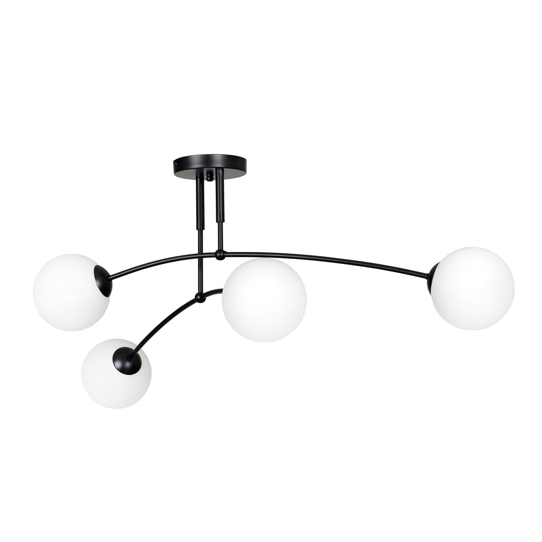Plafondlamp Cissos Zwart Ø15 cm - Afbeelding 2