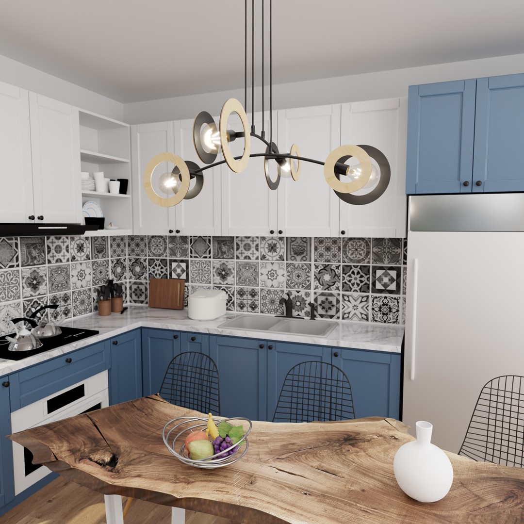 Hanglamp Naakona Zwart Ø20 cm - Afbeelding 2