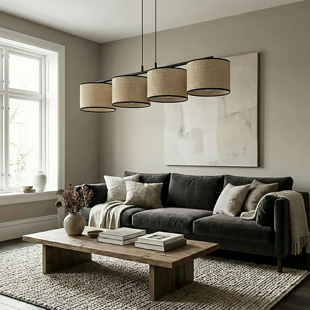 Hanglamp Stootund Zwart Ø20 cm - Afbeelding 2