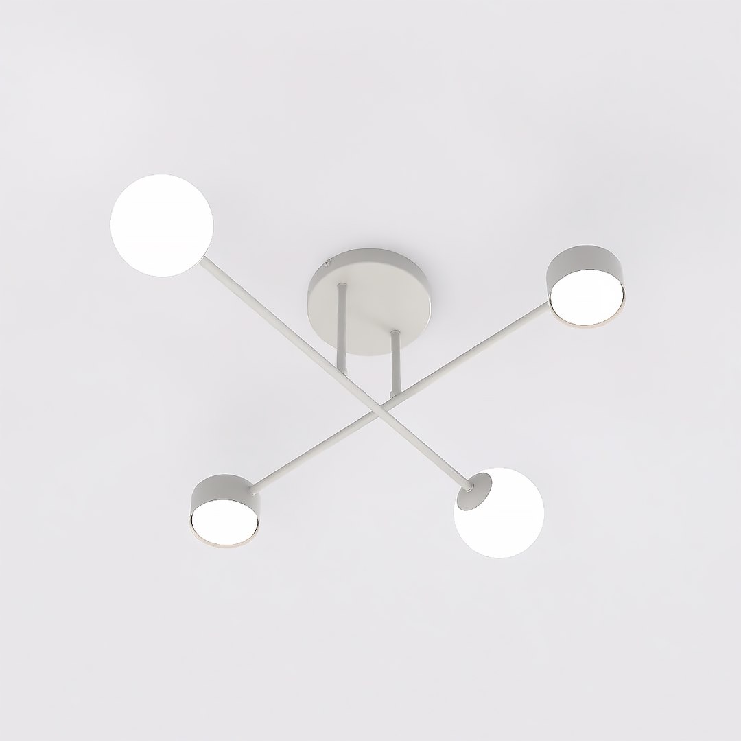 Plafondlamp Piedio Wit Ø10 cm - Afbeelding 2
