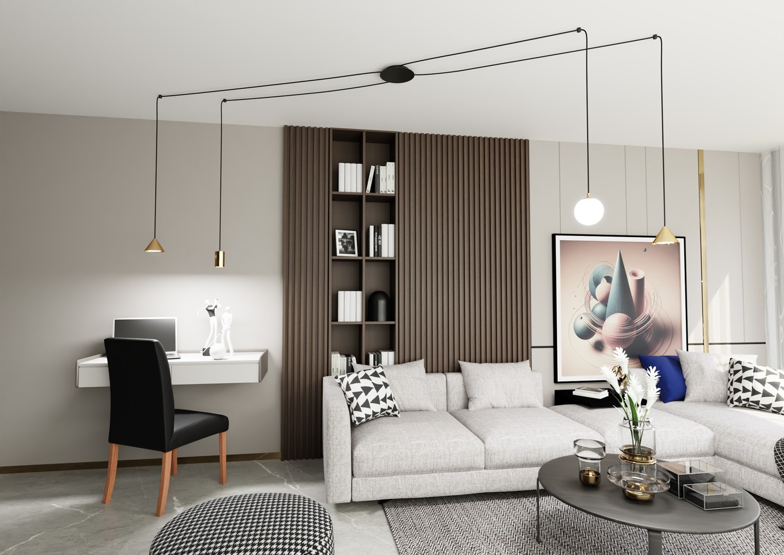 Hanglamp Boovea Goud - Afbeelding 2