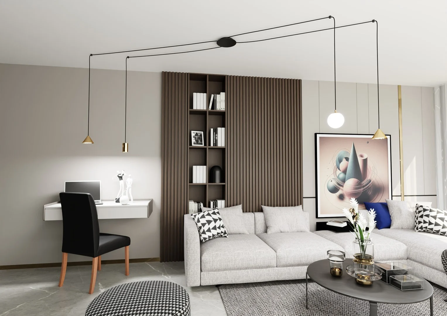 Hanglamp Boovea Goud - Afbeelding 2