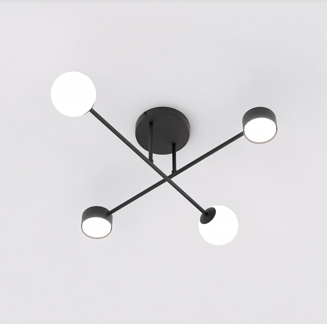 Plafondlamp Skurdy Zwart Ø10 cm - Afbeelding 2