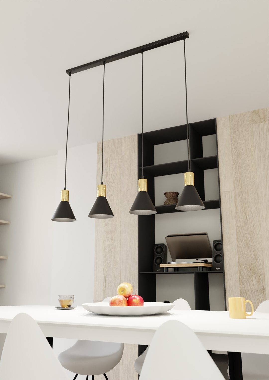 Hanglamp Furny Zwart Ø16 cm - Afbeelding 2