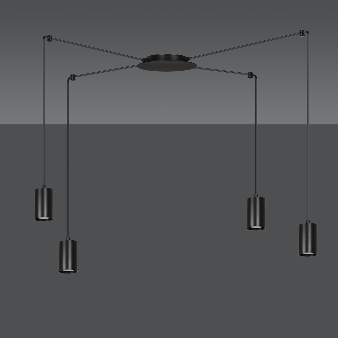 Hanglamp Nermoro Zwart - Afbeelding 2