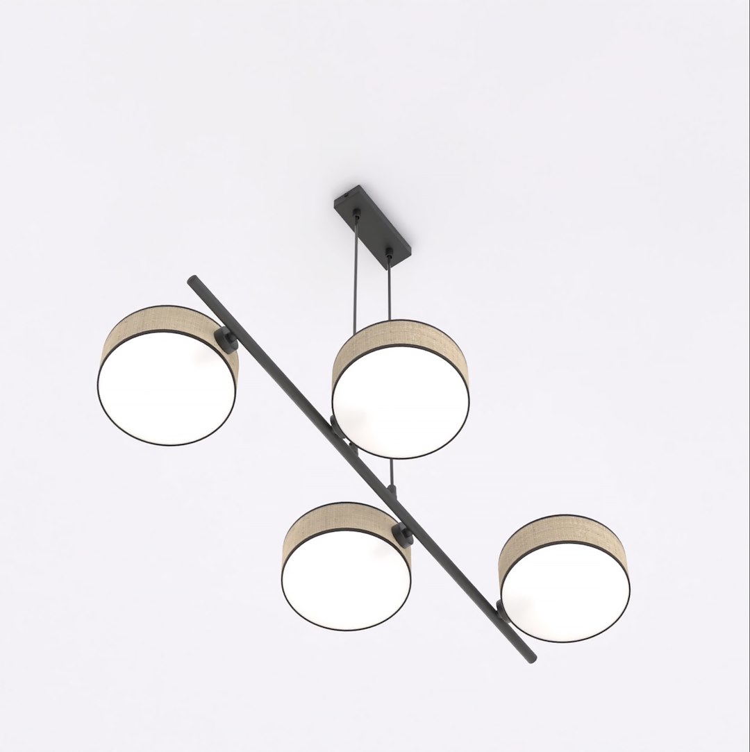 Hanglamp Vulang Bruin Ø20 cm - Afbeelding 3