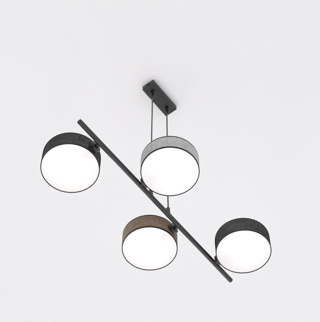 Hanglamp Seistes Zwart Ø20 cm - Afbeelding 3