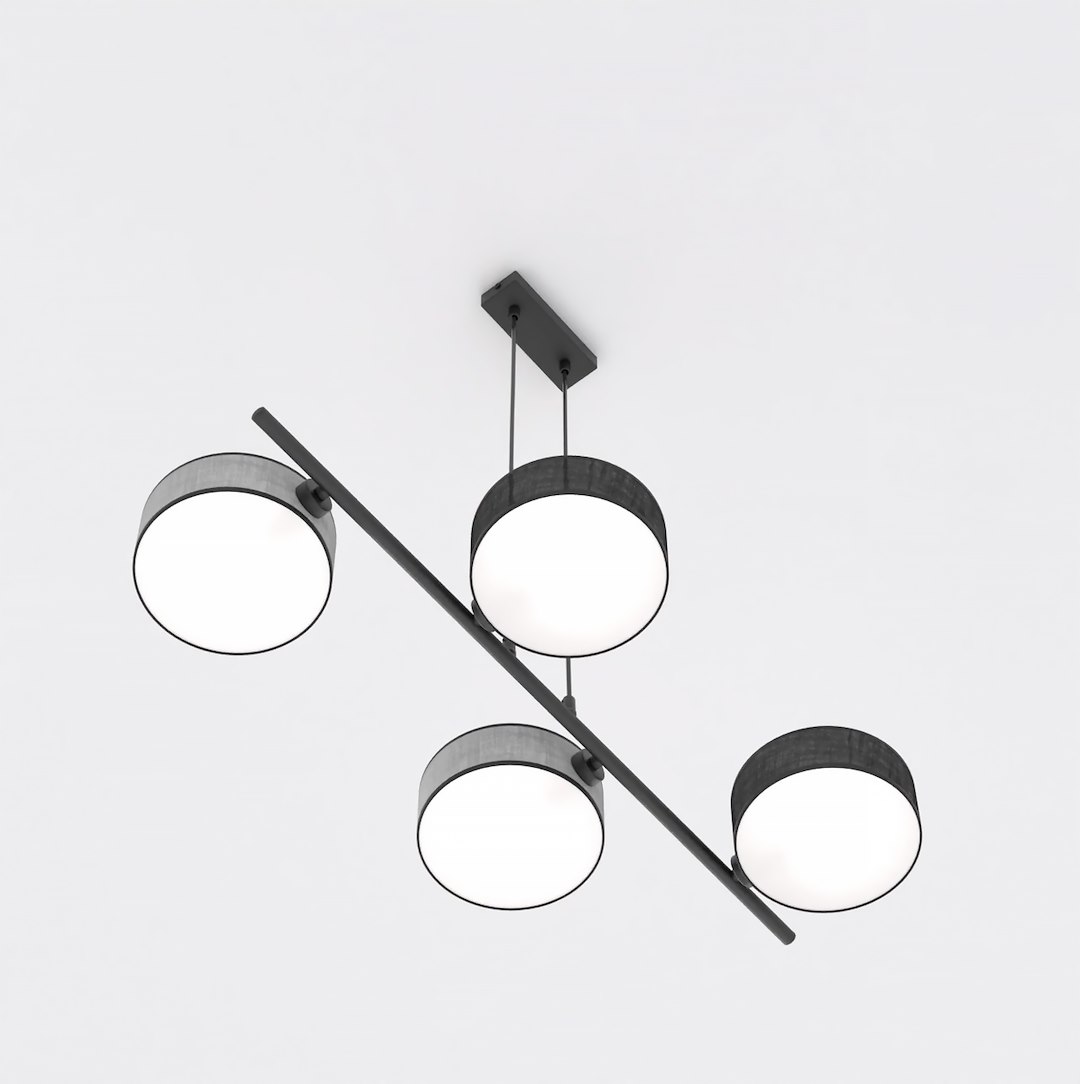 Hanglamp Mibund Zwart Ø20 cm - Afbeelding 3