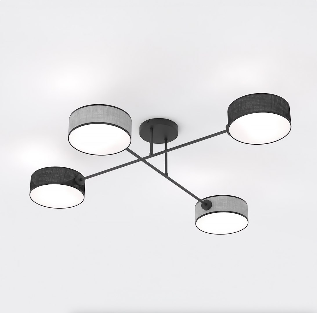 Plafondlamp Gaasken Zwart Ø20 cm - Afbeelding 3