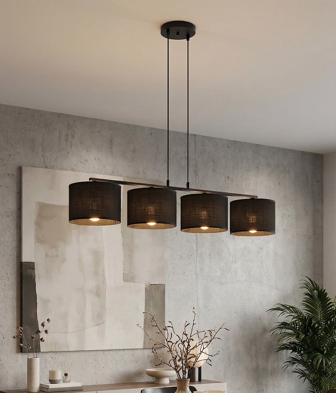 Hanglamp Gikesta Zwart Ø20 cm - Afbeelding 3