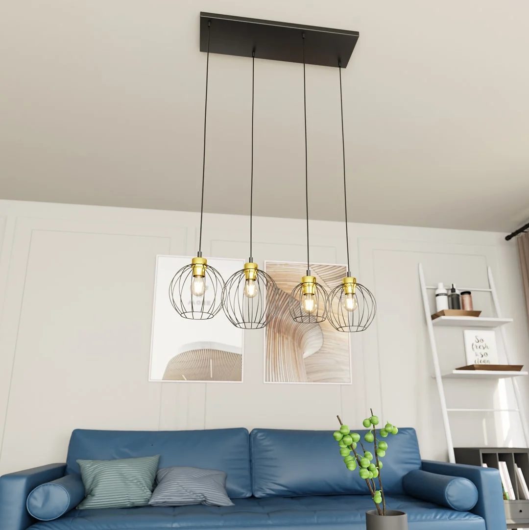 Hanglamp Stoolel Zwart Ø24 cm - Afbeelding 3