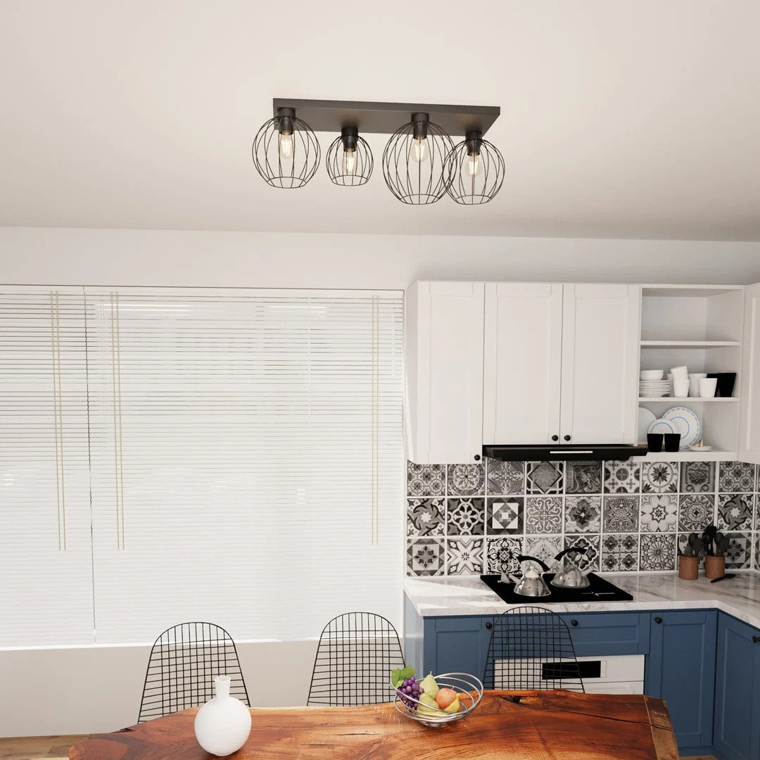 Plafondlamp Halden Zwart Ø24 cm - Afbeelding 3
